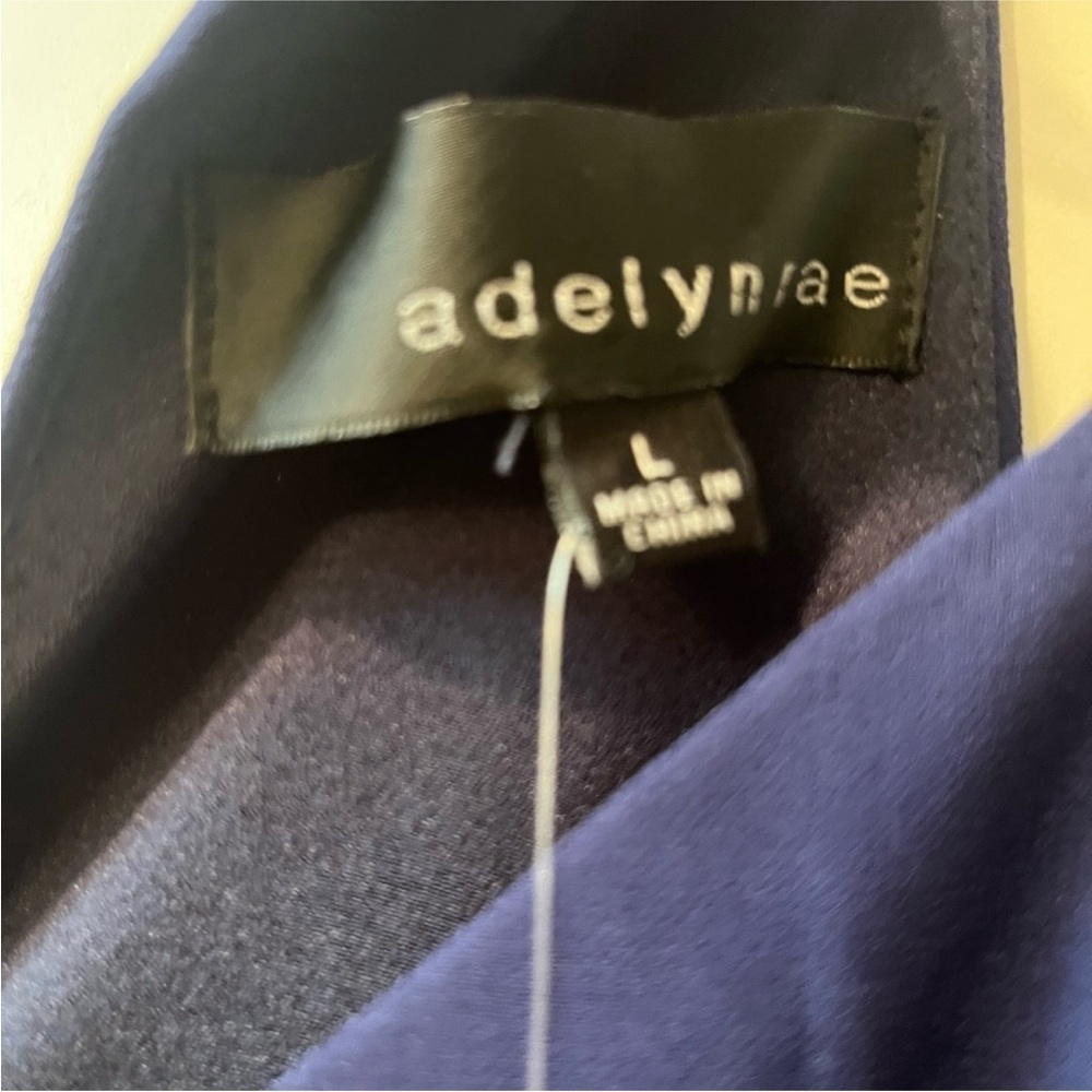 NEW! ADELYNE RAE Side Cut Outs Navy Blue Maxi Dress Festival Hoco Straps NWT - Picture 11 of 17